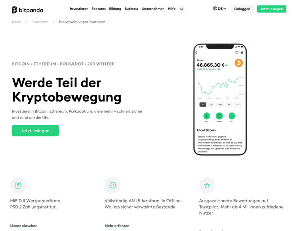 Bitcoin Konto bei Bitpanda eröffnen